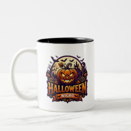 Halloween Nacht Tweekleurige Koffiemok
