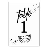 Halloween Nacht van de Levende Wed Bruiloft Kaart (Voorkant)