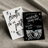 Halloween Nacht van de Levende Wed Bruiloft Kaart