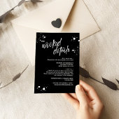 Halloween Nacht van de Levende Wed Bruiloft RSVP Kaartje