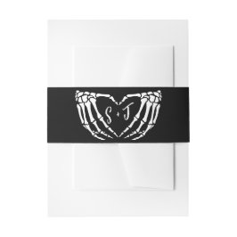 Halloween Nacht van de Levende Wed Bruiloft Uitnodigingen Wikkel