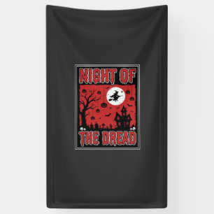 Halloween Nacht van het Griezeld Huis Spandoek
