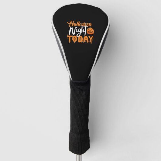 Halloween Nacht VANDAAG Golfheadcover (Voorkant)