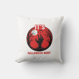 Halloween Nacht Vintage Gravure Vector Design_1 Kussen