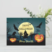 Halloween nachtviering, Carnaval Fantasy Maan Kaart (Staand voorkant)