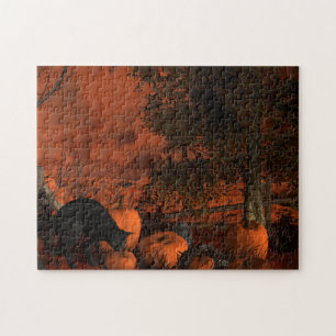 Halloween naderen legpuzzel