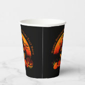 Halloween Name Year 20xx Glow Pumpkin Cat Web Papieren Bekers (Rechts)