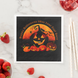 Halloween Name Year 20xx Glow Pumpkin Cat Web Servet