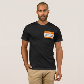 Halloween nametag t-shirt (Voorkant volledig)