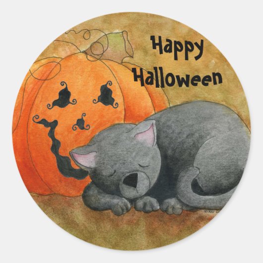 Halloween Nap Sticker (Voorkant)