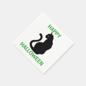 Halloween Napkin/Black Cat Servetten (Hoek)