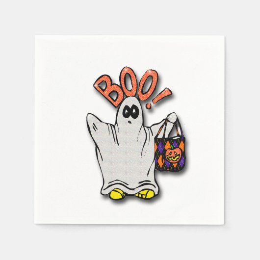Halloween Napkin/Ghost Servetten (Voorkant)