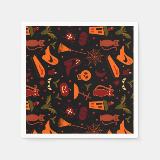 Halloween Napkin Servet (Voorkant)