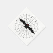 Halloween Napkin/Spider Web en Bat Servetten (Hoek)