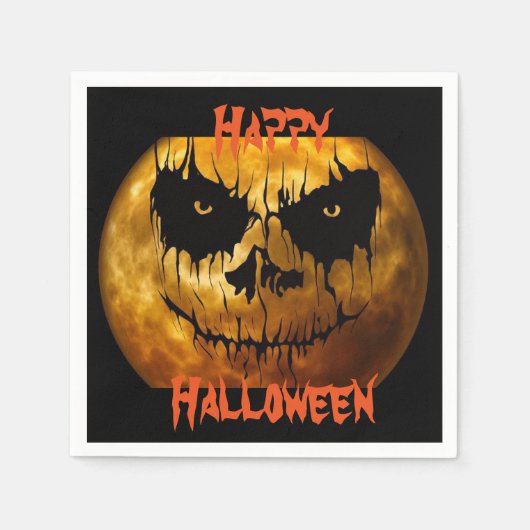 Halloween Napkin/Spooky Moon Servetten (Voorkant)
