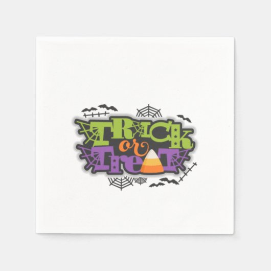 Halloween Napkin/Trick or treat Servetten (Voorkant)