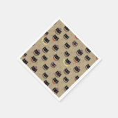 Halloween Napkin/Zwarte katten Servet (Hoek)