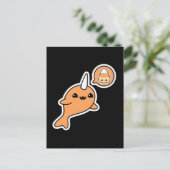 Halloween Narwhal Briefkaart (Staand voorkant)