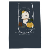 Halloween Navy Ghost Little Boo any age Birthday Medium Cadeauzakje (Achterkant)