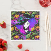 Halloween Neon Heks Servet (Insitu)
