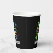 Halloween Neon look Pet Ghost Web Party Papieren Bekers (Rechts)