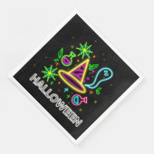 Halloween Neon look Pet Ghost Web Party Servet (Hoek)