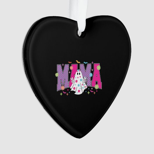Halloween Neon Mama Mini Ornament (voorkant)