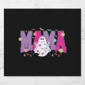Halloween Neon Mama Mini Sparkling Wijnetiket (Enkel label)