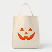 Halloween neon oranje Jack o lantaarnpompoen Tote Bag (Voorkant)