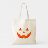 Halloween neon oranje Jack o lantaarnpompoen  Tote Bag (Achterkant)