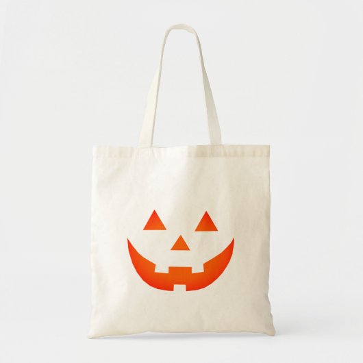 Halloween neon oranje Jack o lantaarnpompoen  Tote Bag (Voorkant)