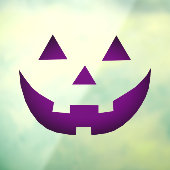 Halloween neon paarse Jack o lantaarn eng grappig Raamsticker (Vel 3)