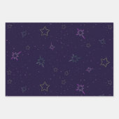 Halloween Neon Roze en Groene Golfvlokken Inpakpapier Vel (Voorkant 2)