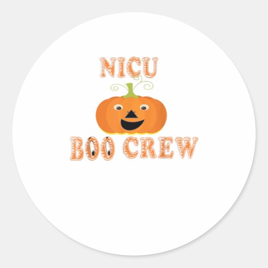 Halloween Neonatal Nurse TShirt Ronde Sticker (Voorkant)