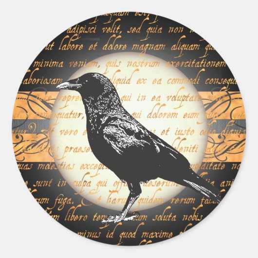 Halloween Nevermore Raven Stickers (Voorkant)