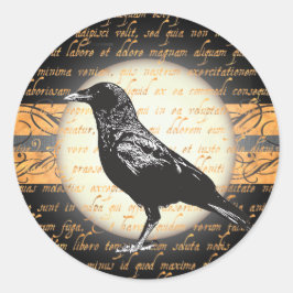 Halloween Nevermore Raven Stickers