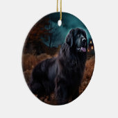 Halloween Newfoundland Griezelen  Keramisch Ornament (Rechts)