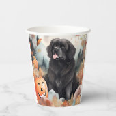 Halloween Newfoundland met pompoenen eng Papieren Bekers (Achterkant)