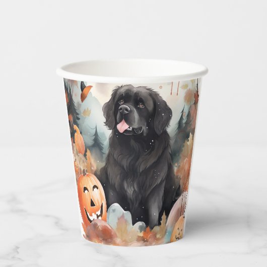 Halloween Newfoundland met pompoenen eng Papieren Bekers (Voorkant)