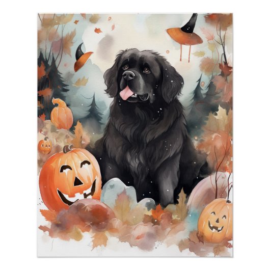 Halloween Newfoundland met pompoenen eng Perfect Poster (Voorkant)