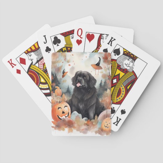 Halloween Newfoundland met pompoenen eng Pokerkaarten (Achterkant)
