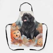 Halloween Newfoundland met pompoenen eng Schort (Voorkant)