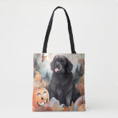 Halloween Newfoundland met pompoenen eng Tote Bag (Voorkant)