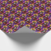 Halloween Newfoundland Vampire Pumpkins eng Cadeaupapier (Hoek)