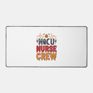 Halloween NICU-verpleegster Crew Vintage typografi Bureaumat