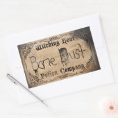 Halloween Nieuwigheid Bottenstof Antiek Rechthoekige Sticker (Envelop)