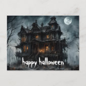 Halloween Night beroemd gemaakt door Raven Crow Briefkaart (Voorkant)