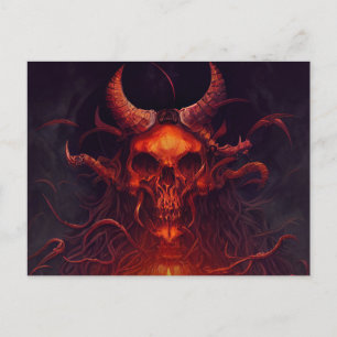 Halloween Night beroemd gemaakt door Raven Skull B Briefkaart