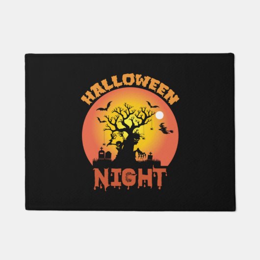 Halloween Night Birthday Deurmat (Voorkant)