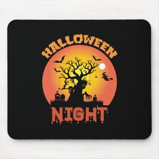 Halloween Night Birthday Muismat (Voorkant)